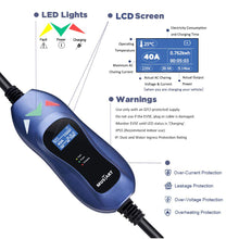 Load image into Gallery viewer, MUSTART Level 2 EV Charger | 40A | NEMA 14-50 | 240V | 9.6KW | 25FT
