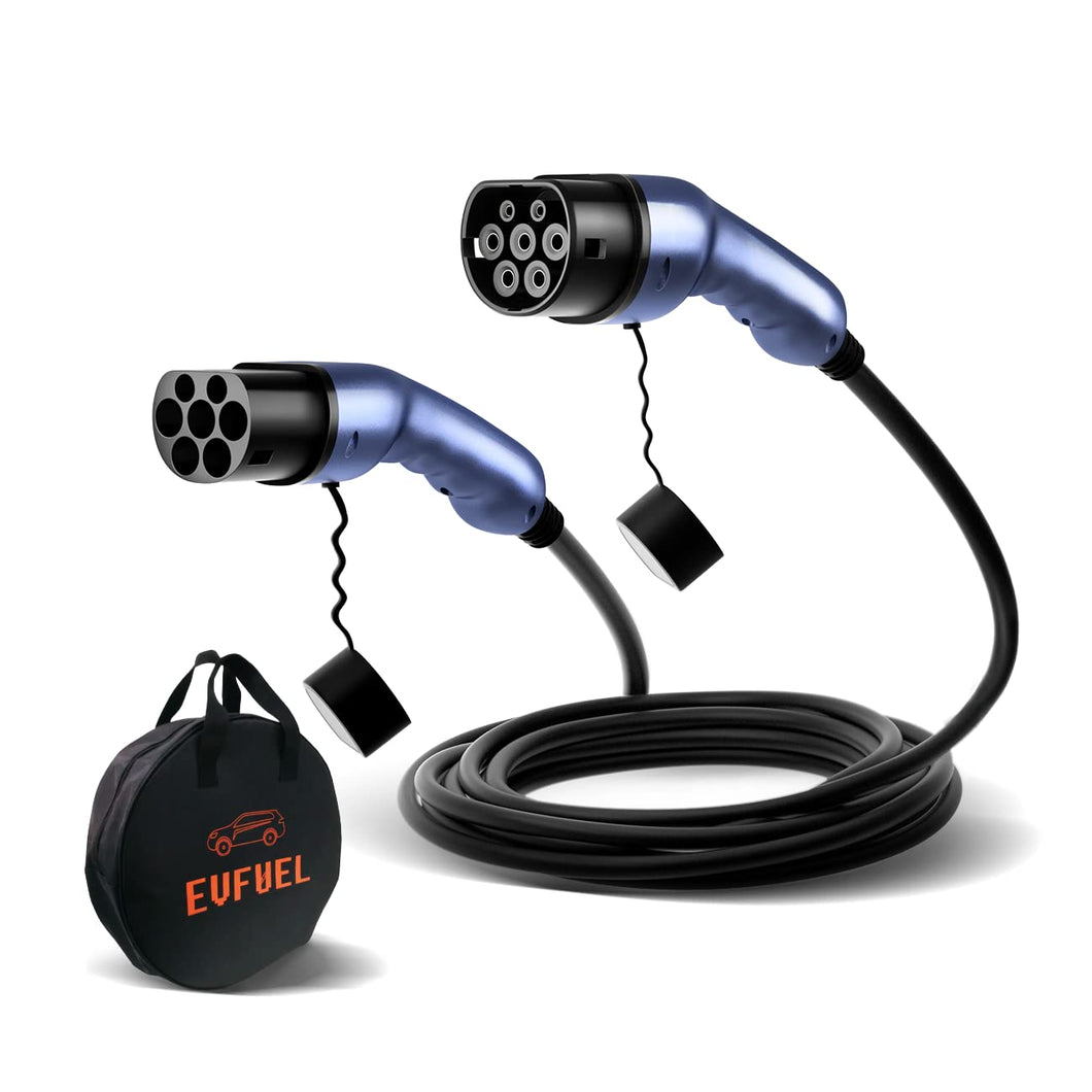 EVFUEL - Type 2 EV Charging Cable, 32A, Type 1 to Type 2
